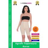 Carlburn #korse Yüksek Bel Vücut Karın Mide Şekillendirici Külot Fermuarlı Toparlayıcı Slip Korse - 1 Adet - 2XL/3XL