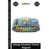 Carlburn #Magnet Hediyelik Dekoratif Buzdolabı Hatıra Katmanlı Boyutlu Şehir Ahşap İstanbul Temalı Magnet