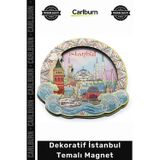 Carlburn #Magnet Kaliteli Dekoratif Turistik Hediyelik Eşya Buzdolabı Süsü Tasarım İstanbul Temalı Magnet