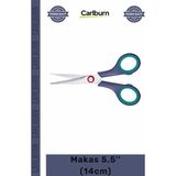 Carlburn #makas Keskin Çelik Ağızlı Plastik Saplı Profesyonel Terzi Kumaş Kağıt Hobi Ev Ofis Tipi Makas 5.5 Inc 14CM
