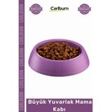 Carlburn #mamakabı Evcil Hayvan Kalite Dayanıklı Sağlam Plastik Yıkanabilir Beslenme Büyük Yuvarlak Mama Kabı