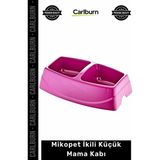Carlburn #mamasukabı Birinci Sınıf Plastik Sağlıklı Renkli Ikili Küçük Kedi Köpek Beslenme Mama Su Istasyonu - Çok Renkli