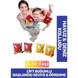 Carlburn Meyve Desenli Başlangıç Seviye Çift Boğumlu 5-12 Yaş Çocuk Deniz Havuz Yüzme Öğrenme Şişme Kolluğu - Tek Ebat