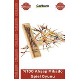 Carlburn #mikado Beceri Dikkat Geliştirme Doğal El Yapımı Strateji Odaklı Zihinsel Gelişim Ahşap Mikado Oyunu - Tek Ebat - 02-Sarı
