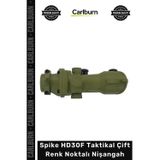 Carlburn #Nişangah Reddot Avcılık Tüfek Dürbün Airsoft Ray Spike HD30F Taktikal Çift Renk Noktalı Nişangah