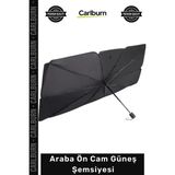 Carlburn #otogüneşlik Isı Geçirmez 140X80CM 10 Telli Titanyum Gümüş Kaplama Çelik Araba Ön Cam Güneş Şemsiyesi - Tek Ebat - Çok Renkli