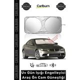Carlburn #otogüneşlik Katlanabilir Ön Cam Araba Uv Koruma Maksimum Serinlik Sağlayan Evrensel Uyum Güneşlik - Tek Ebat