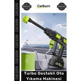 Carlburn #otoyıkama Şarjlı Kablosuz Yüksek Basınç Turbo Destekli Temizlik Performans Oto Yıkama Makinesi - Tek Ebat