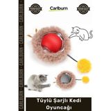 Carlburn #oyuncak Kedinizin Eğlenceli Etkileşimli Gelişimi Motorlu Pilesiz Hareket Tüylü Şarjlı Kedi Oyuncağı