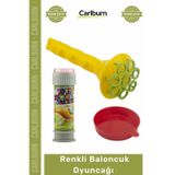 Carlburn #Oyuncak Renkli Güvenli Malzeme Çocuk Motor Beceri Oyunu Poşetli Paket Borazan Baloncuk Oyuncağı