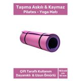 Carlburn Özel Konfor Modeli Çift Taraflı Kaymaz Silinebilir Antibakteriyel Yoga Meditasyon Minderi 10mm Mat