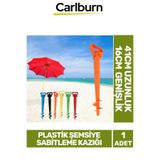 Carlburn Özel Tasarım Dayanıklı Plastik 41cm Uzunluk 16cm Genişlik Plastik Şemsiye Sabitleme Kazığı