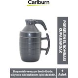 Carlburn Özel Tasarım - Dekoratif Şık Hediyelik - Sevgili - Arkadaş Porselen El Bombası Kupa Bardak 15*11 cm - Renkli