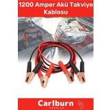 Carlburn Özel Üretim %100 Bakır Kalın Kablo 1200 Amper Güçlü Oto Akü Takviye Hızlı Şarj Kablosu