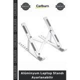 Carlburn Özel Üretim 6 Kademeli Katlanabilir Taşınabilir Metal Stand Alüminyum Laptop Standı Ayarlanabilir