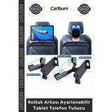 Carlburn Özel Üretim Arka Başlık 360 Döner Askı Aparat Koltuk Arkası Ayarlanabilir Tablet Telefon Tutucu