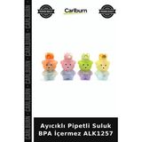 Carlburn Özel Üretim Çocuk Okul Matara Ayıcıklı Pipetli Suluk Bpa Içermez ALK1257