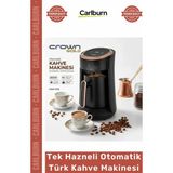Carlburn Özel Üretim Crown Gold 800W Közde Pişiren 4 Fincan Kapasiteli Tek Hazneli Otomatik Türk Kahve Makine - Çok Renkli - Tek Ebat