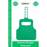 Carlburn Özel Üretim Dayanıklı Isıya Dirençli Pratik Mangal Ateşi Tutuşturucu Kömür Plastik Mangal Yelpazesi - Yeşil - Tek Ebat