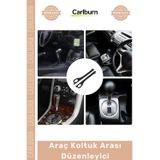 Carlburn Özel Üretim Deri Görünümlü Şık Tasarım Telefon Bozuk Para Kutu Tutucu Araç Koltuk Arası Düzenleyici