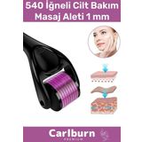 Carlburn Özel Üretim Derma Roller Titanyum Uçlu 540 İğneli Cilt Bakım Vücut Yenileme Masaj Aleti 1 mm