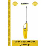 Carlburn Özel Üretim Doldurulabilir Emniyet Kilitli Manyetolu Kaliteli Kamp Uzun Ocak Mutfak Çakmağı - Tek Ebat - Çok Renkli