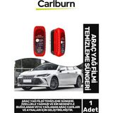 Carlburn Özel Üretim Ergonomik Tutacaklı Yan Ayna Iç Cam Sis Buğu Engelleyici Araç Yağ Filmi Temizleme Sünger - (ClearEyelets)Black-RadiantOrchid