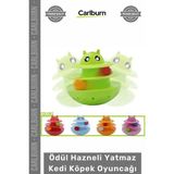 Carlburn Özel Üretim Etkileşimli Zeka Geliştirici Hacıyatmaz Mama Ödül Hazneli Yatmaz Kedi Köpek Oyuncağı - Tek Ebat - Çok Renkli