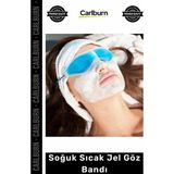 Carlburn Özel Üretim Göz Jel Maskesi Migren Terapi Sinüzit Ağrı Giderici Terapi Soğuk Sıcak Jel Göz Bandı - Tek Ebat