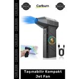 Carlburn Özel Üretim Güçlü 130000 Rpm Motorlu Şarjlı El Tipi Mini Hava Üfleyici Taşınabilir Kompakt Jet Fan - Tek Ebat - Çok Renkli
