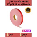 Carlburn Özel Üretim Güçlü Iz Bırakmayan Çift Taraflı Akrilik Köpük Montaj Bandı 19MM x 2mt - 5 Adet