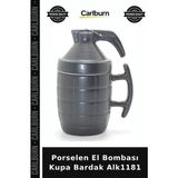 Carlburn Özel Üretim Hediyelik Ilginç Tasarım Ofis Mutfak Porselen El Bombası Kupa Bardak ALK1181 - Renkli