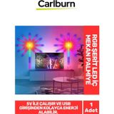 Carlburn Özel Üretim IP20 Koruma 5V Usb Giriş Yapıştırılabilen RGB Şerit LED İç Mekan Palmiye Aydınlatma