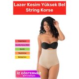 Carlburn Özel Üretim İz Göstermeyen Kaymaz Toparlayıcı Sıkılaştırıcı Lazer Kesim Yüksek Bel String Korse