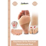 Carlburn Özel Üretim Kaymaz Nefes Alan Hava Delikli Ayakkabı Destekli Ön Ayak Orta Parmak Metatarsal Pad - Tek Ebat