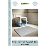 Carlburn Özel Üretim Kaymaz Pvc Yıkanabilir Kedi Köpek Kum Tutucu Hijyenik Evcil Hayvan Tuvalet Önü Paspası - Renkli