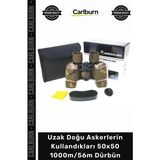 Carlburn Özel Üretim Mavi Mercek Avcı Nikulauzak Doğu Askerlerin Kullandıkları 50X50 1000M56M Dürbün - Tek Ebat