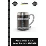 Carlburn Özel Üretim Metal Mutfak Ofis Kamp Dayanıklı Paslanmaz Çelik Kupa Bardak ALK1020 - Renkli