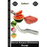 Carlburn Özel Üretim Paslanmaz Çelik Pratik Mutfak Gereci Keskin Profesyonel Kavun Karpuz Dilimleme Bıçağı