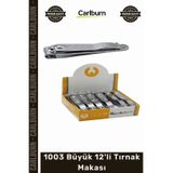 Carlburn Özel Üretim Paslanmaz Çelik Profesyonel Kişisel Bakım Manikür Pedikür Seti Büyük 12'li Tırnak Makası
