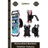 Carlburn Özel Üretim Sarsıntı Önleyici Navigasyon Uyumlu Yatay Dikey Motosiklet Bisiklet Telefon Tutucu