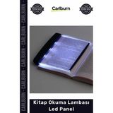 Carlburn Özel Üretim Şeffaf Pleksiglas Ayarlanabilir Işıklı Göz Dostu Pilli Kitap Okuma Lambası LED Panel - Tek Ebat - Renkli