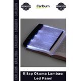 Carlburn Özel Üretim Şeffaf Pleksiglas Ayarlanabilir Işıklı Göz Dostu Pilli Kitap Okuma Lambası Led Panel