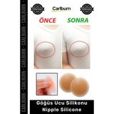 Carlburn Özel Üretim Şeffaf Yapışkanlı Pad Gizleyici Kapatıcı Dekolte Bikini Göğüs Ucu Silikonu Nipple Silicone - Tek Ebat - Çok Renkli