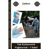 Carlburn Özel Üretim Su Geçirmez Kapüşonlu Çıtçıtlı Standart Boy Kullan At Tek Kullanımlık Yağmurluk 1 Adet