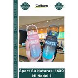 Carlburn Özel Üretim Tritan Bpa Içermeyen Sızdırmaz Sağlıklı Ergonomik Kaliteli Sport Su Matarası 1600 ml - Tek Ebat - Çok Renkli