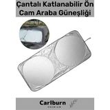 Carlburn Özel Üretim Uv Işık Engelleyici Çift Katmanlı Dayanıklı Katlanabilir Ön Cam Araba Güneşliği