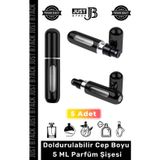 Carlburn #ParfümŞişesi Şişesinden Doldurulabilir Taşınabilir Çanta İçi Mini Cep Parfüm Şişesi 5 Ml x 5 Adet