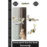 Carlburn #petshop Hareketli Kanatlı Pilli Avlanma Içgüdüsü Destekleyen Egzersiz Interaktif Kartal Kedi Oyuncağı - Tek Ebat - Çok Renkli