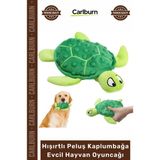 Carlburn #petshop Yumuşak Sesli Diş Kaşıyıcı Köpek Eğitici Hışırtlı Peluş Kaplumbağa Evcil Hayvan Oyuncağı - Tek Ebat - Çok Renkli